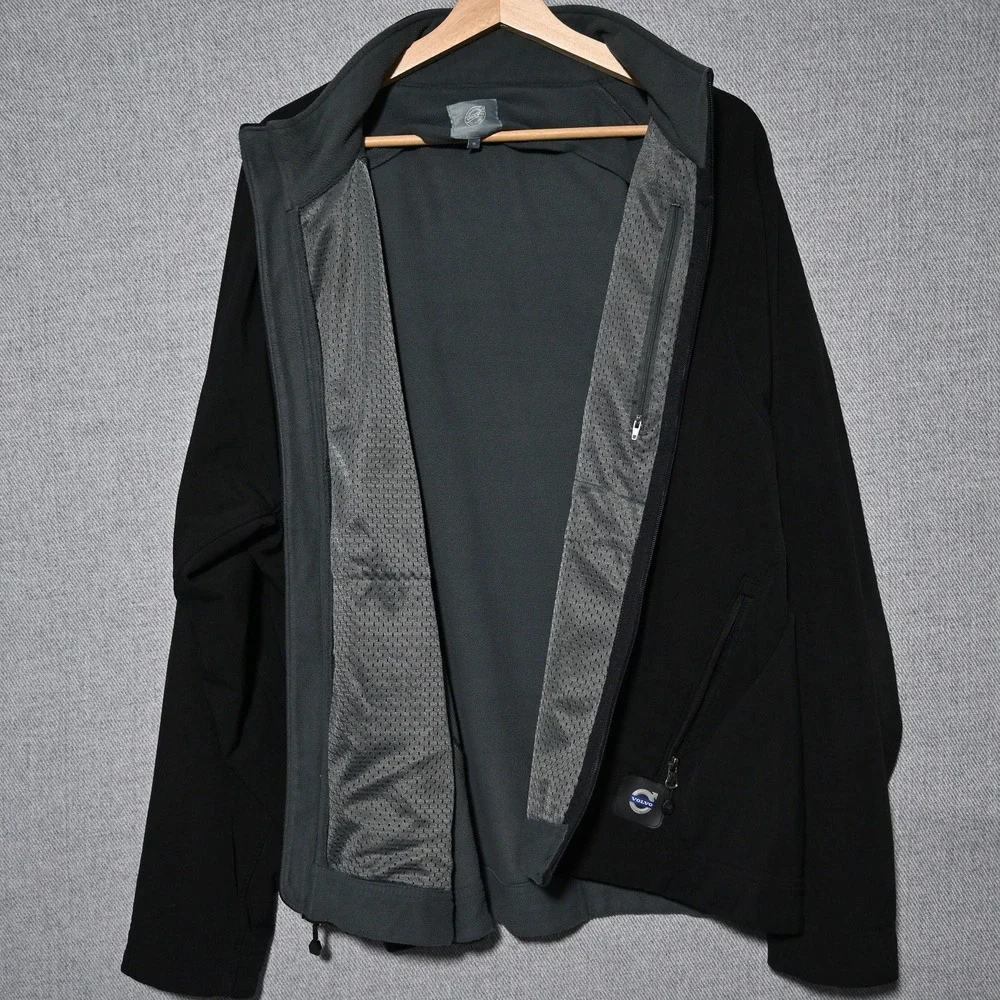 Volvo Softshell Jacket Mens Full Zip Mesh Lined Pocket XL Black
